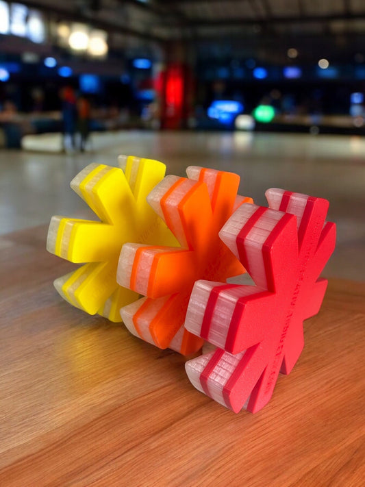 Frosted - Geometric Burst Bowling Ball Cup