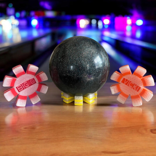 Frosted - Geometric Burst Bowling Ball Cup