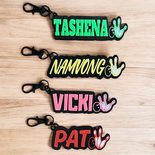 Customized Bowling Keychain
