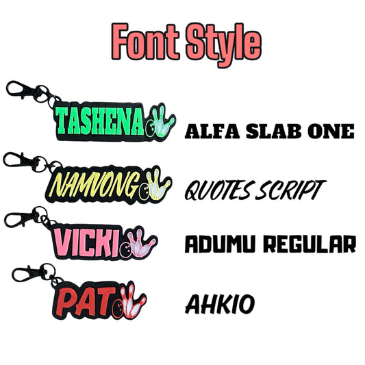 Customized Bowling Keychain